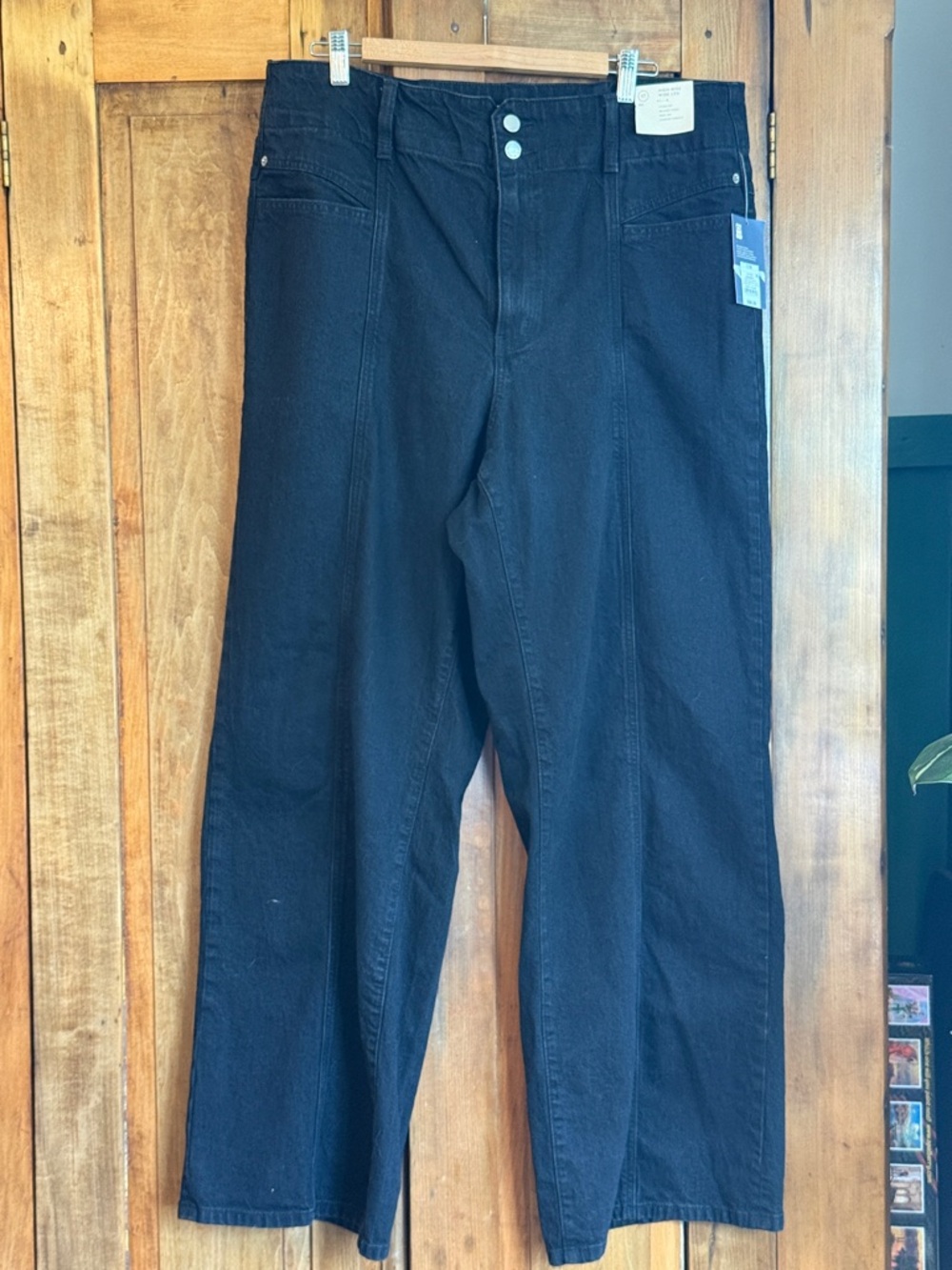 NWT Universal Thread Black Wide Leg High-Rise Jeans